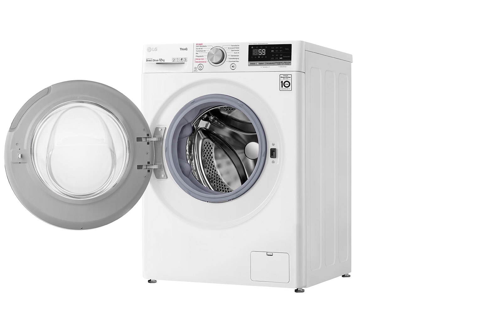 LG Waschmaschine mit AI DD® | 12 kg | Energieeffizienzklasse B | 1.400 U./Min. | Steam | Add Item | Neue Wohlfühl-Trommel | Wi-Fi-Funktion, F4WV512P0