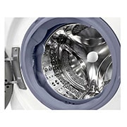 LG Waschmaschine mit 9 kg Kapazität | Energieeffizienzklasse A | 1.400 U./Min. | Weiß mit silbernem Bullaugenring | F4WV609S1A, F4WV609S1A