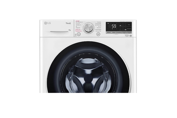 LG Waschmaschine Weiß (EEK A, 8 kg, 1.360 U./Min.) mit AI DD® & TurboWash®360° | F4WV7080, F4WV7080