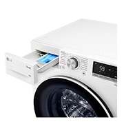 LG Waschmaschine (8 kg, 1.400 U./Min., EEK A) mit schwarzem Bullaugenring | F4WV7080, F4WV7080