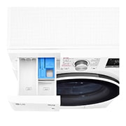 LG Waschmaschine (8 kg, 1.400 U./Min., EEK A) mit schwarzem Bullaugenring | F4WV7080, F4WV7080