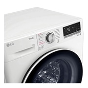 LG Waschmaschine (8 kg, 1.400 U./Min., EEK A) mit schwarzem Bullaugenring | F4WV7080, F4WV7080