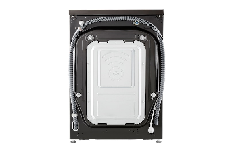 LG Waschmaschine Metallic Black Steel (A, 8 kg, 1.360 U./Min.) mit AI DD® & TurboWash®360° | F4WV708P2BA, F4WV708P2BA