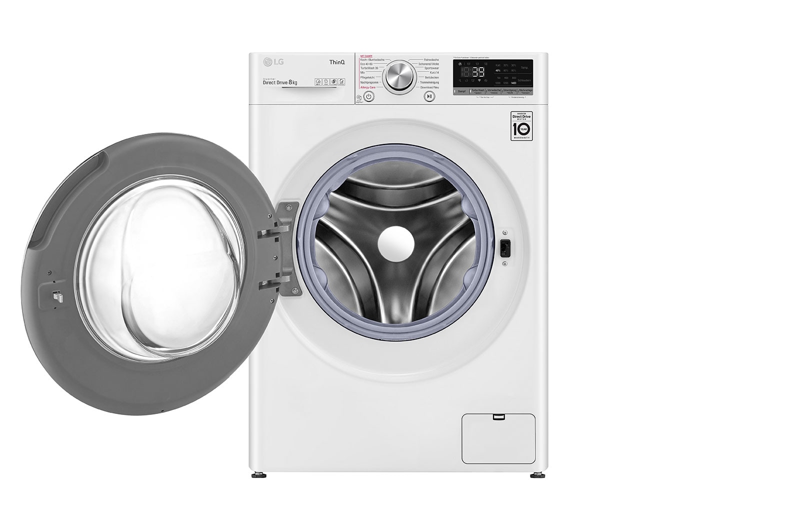 LG Waschmaschine | 8 kg | Energieeffizienzklasse A | AI DD®  | Steam | TurboWash®  360°, F4WV708P2E