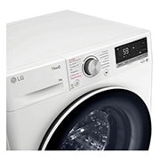 LG Waschmaschine mit 9 kg Kapazität  | Energieeffizienzklasse A | 1.400 U./Min. | Weiß mit weißem Bullaugenring | F4WV7090, F4WV7090