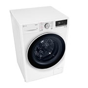 LG Waschmaschine mit 9 kg Kapazität  | Energieeffizienzklasse A | 1.400 U./Min. | Weiß mit weißem Bullaugenring | F4WV7090, F4WV7090