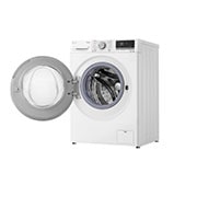 LG Waschmaschine mit 9 kg Kapazität  | Energieeffizienzklasse A | 1.400 U./Min. | Weiß mit weißem Bullaugenring | F4WV7090, F4WV7090