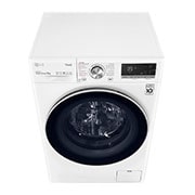 LG Waschmaschine mit 9 kg Kapazität | Energieeffizienzklasse A | 1.400 U./Min. | Weiß mit weißem Bullaugenring | F4WV709AT1, F4WV709AT1