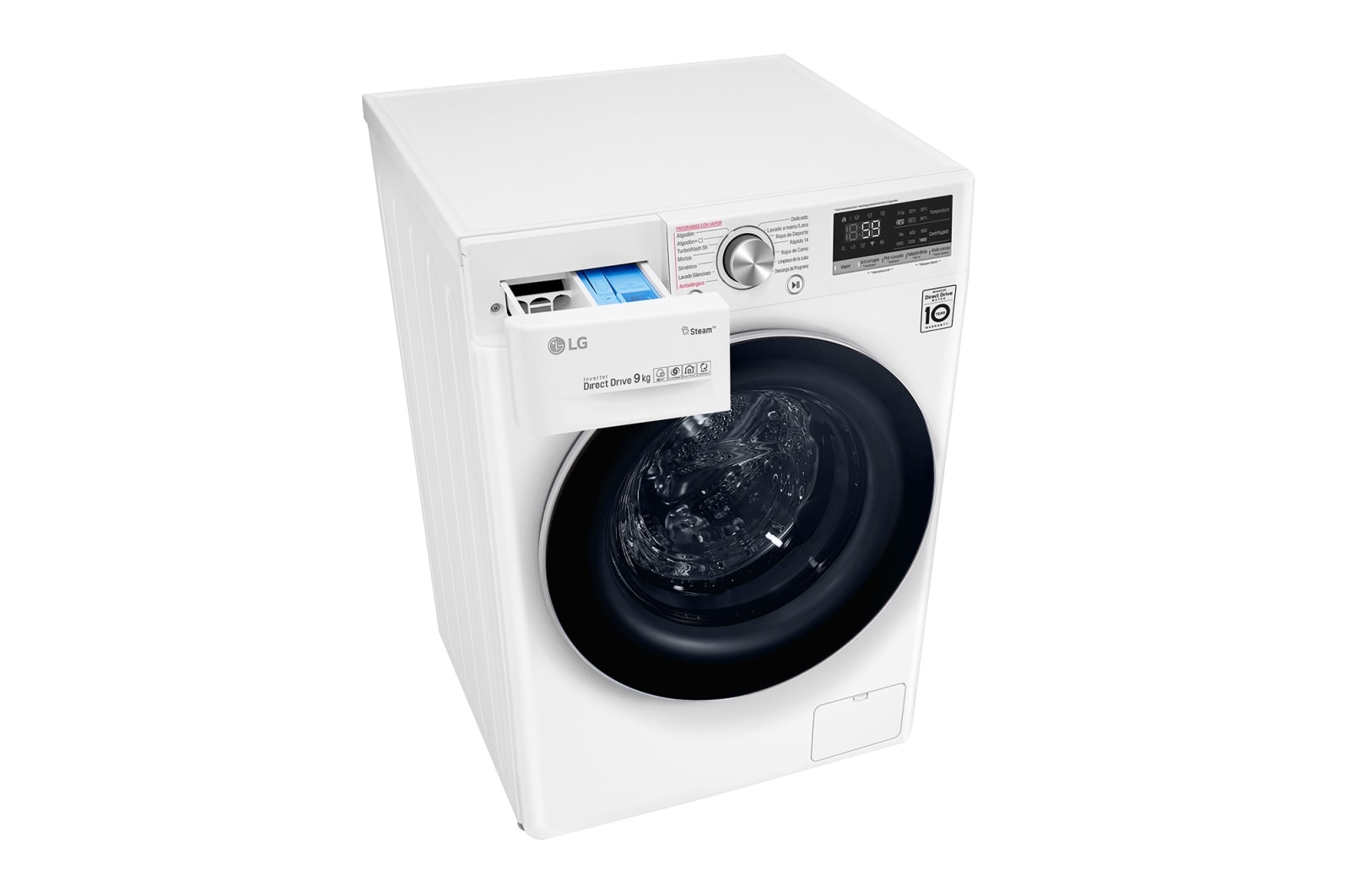 LG Waschmaschine | 9 kg | AI DD™ | Steam+™, F4WV709P1