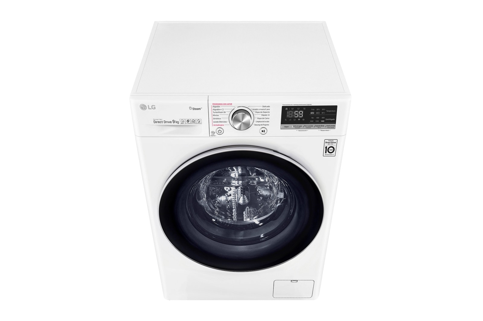 LG Waschmaschine | 9 kg | AI DD™ | Steam+™, F4WV709P1