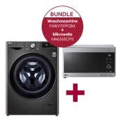 LG Waschmaschine (9 kg, 1.400U./Min.) & Mikrowelle (25 L, 1000 Watt) im Set | F4WV709P2BA.MH65CPS, F4WV709P2BA.MH65CPS