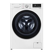 LG Waschmaschine mit 10,5 kg Kapazität | Energieeffizienzklasse A | 1.400 U./Min. | Weiß mit weißem Bullaugenring | F4WV70X1, F4WV70X1