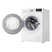 LG Waschmaschine mit 10,5 kg Kapazität | Energieeffizienzklasse A | 1.400 U./Min. | Weiß mit weißem Bullaugenring | F4WV70X1, F4WV70X1