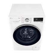 LG Waschmaschine mit 10,5 kg Kapazität | Energieeffizienzklasse A | 1.400 U./Min. | Weiß mit weißem Bullaugenring | F4WV70X1, F4WV70X1