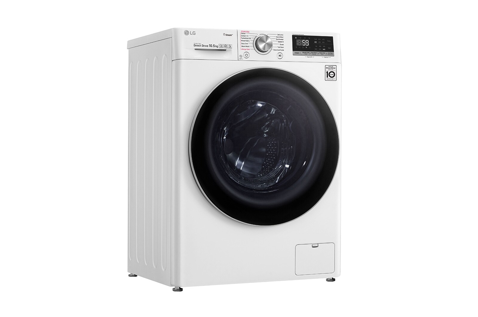 LG Waschmaschine | 10 kg | AI DD™ | Steam+™ | TurboWash™ | Aqualock | Neue Wohlfühl-Trommel, F4WV710P1