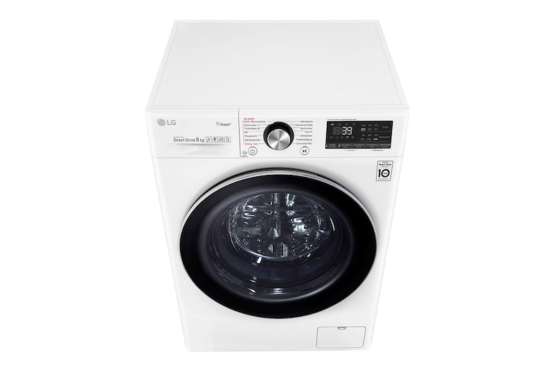 LG Waschmaschine | 8 kg | AI Direct Drive™ | Steam+™ | TurboWash 360°, F4WV908P2