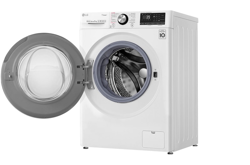 LG Waschmaschine | 8 kg | AI Direct Drive™ | Steam+™ | TurboWash 360°, F4WV908P2