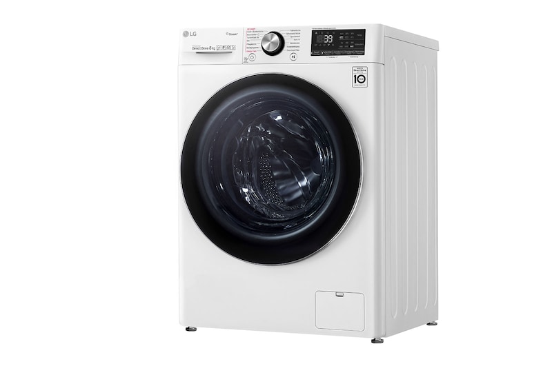 LG Waschmaschine | 8 kg | AI Direct Drive™ | Steam+™ | TurboWash 360°, F4WV908P2