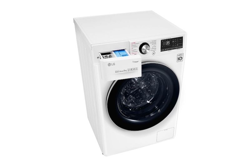 LG Waschmaschine | 8 kg | AI Direct Drive™ | Steam+™ | TurboWash 360°, F4WV908P2