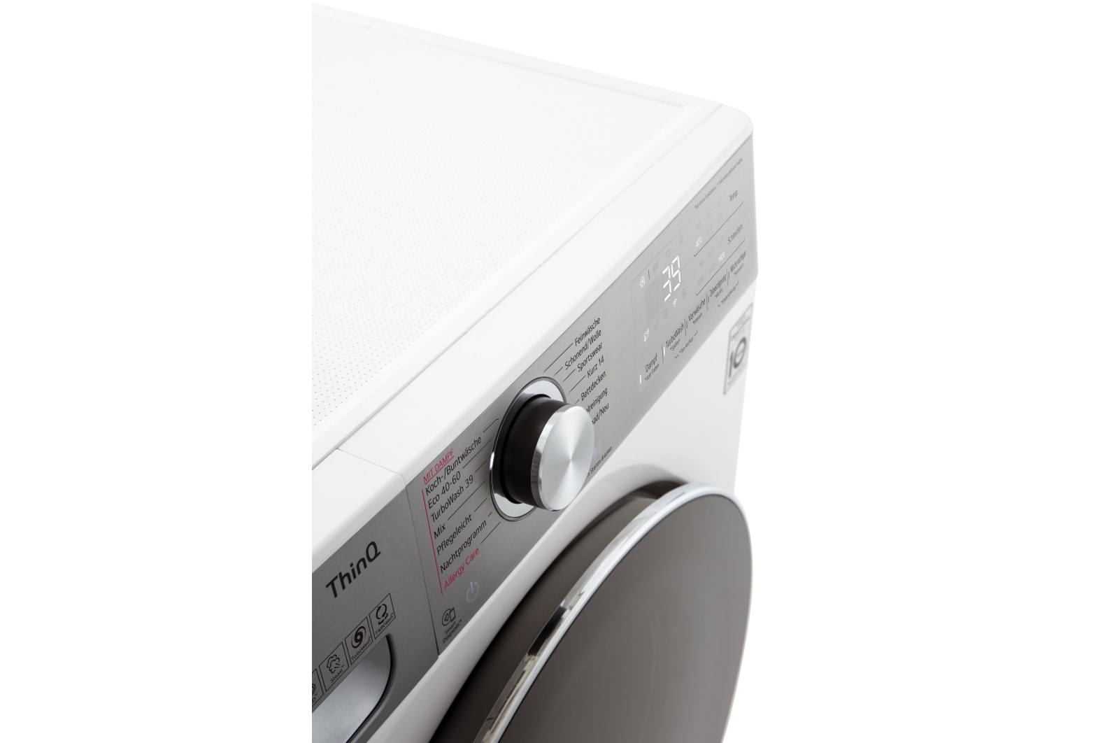 LG Waschmaschine mit AI DD®  | 12 kg | Energieeffizienzklasse A | 1.400 U./Min. | AI DD®  | Steam | TurboWash® 360° | Wäsche nachlegen | Neue Wohlfühl-Trommel | ThinQ®, F4WV912P2