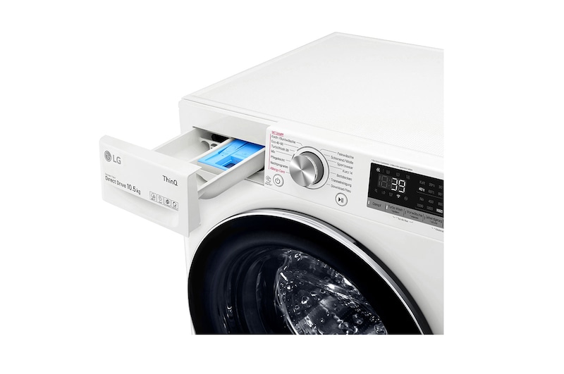 LG Waschmaschine | 10,5kg | Energieeffizienzklasse* A | AI DD® | Steam | TurboWash® 360°, F6W105A