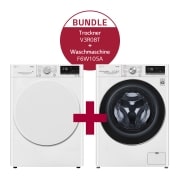 Vorderseite von Waschmaschine (10,5 kg, 1.560 U./Min.) und Trockner (8 kg) im Set | F6W105A.V3R08T F6W105A.V3R08T