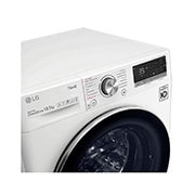 LG Waschmaschine mit 10,5 kg Kapazität | Energieeffizienzklasse A | 1.600 U/Min. | Weiß mit weißem Bullaugenring | F6WV710AT2, F6WV710AT2
