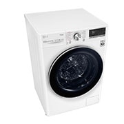 LG Waschmaschine mit 10,5 kg Kapazität | Energieeffizienzklasse A | 1.600 U/Min. | Weiß mit weißem Bullaugenring | F6WV710AT2, F6WV710AT2