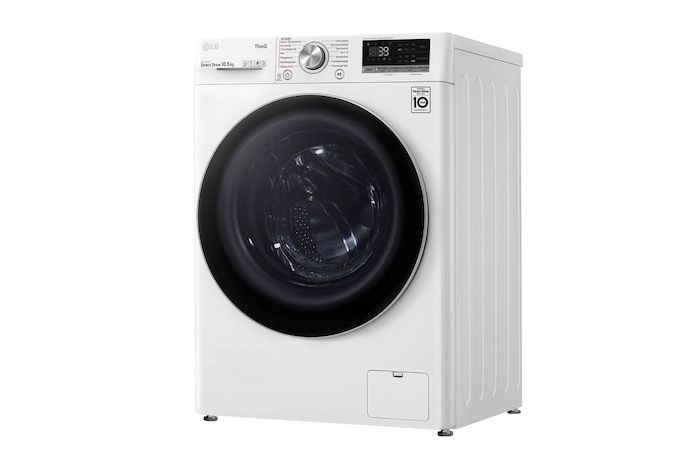 LG Waschmaschine Weiß (EEK A, 10,5 kg, 1.560 U./Min.) mit AI DD® & TurboWash®360° | F6WV710P1, F6WV710P1