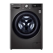 LG Waschmaschine mit AI DD® | 10,5 kg | Energieeffizienzklasse A | 1.600 U./Min. | Steam | TurboWash®360° | Wi-Fi-Funktion | Metallic Black Steel, F6WV710P2S