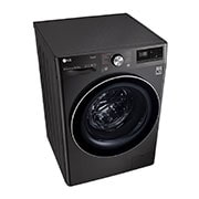 LG Waschmaschine mit AI DD® | 10,5 kg | Energieeffizienzklasse A | 1.600 U./Min. | Steam | TurboWash®360° | Wi-Fi-Funktion | Metallic Black Steel, F6WV710P2S