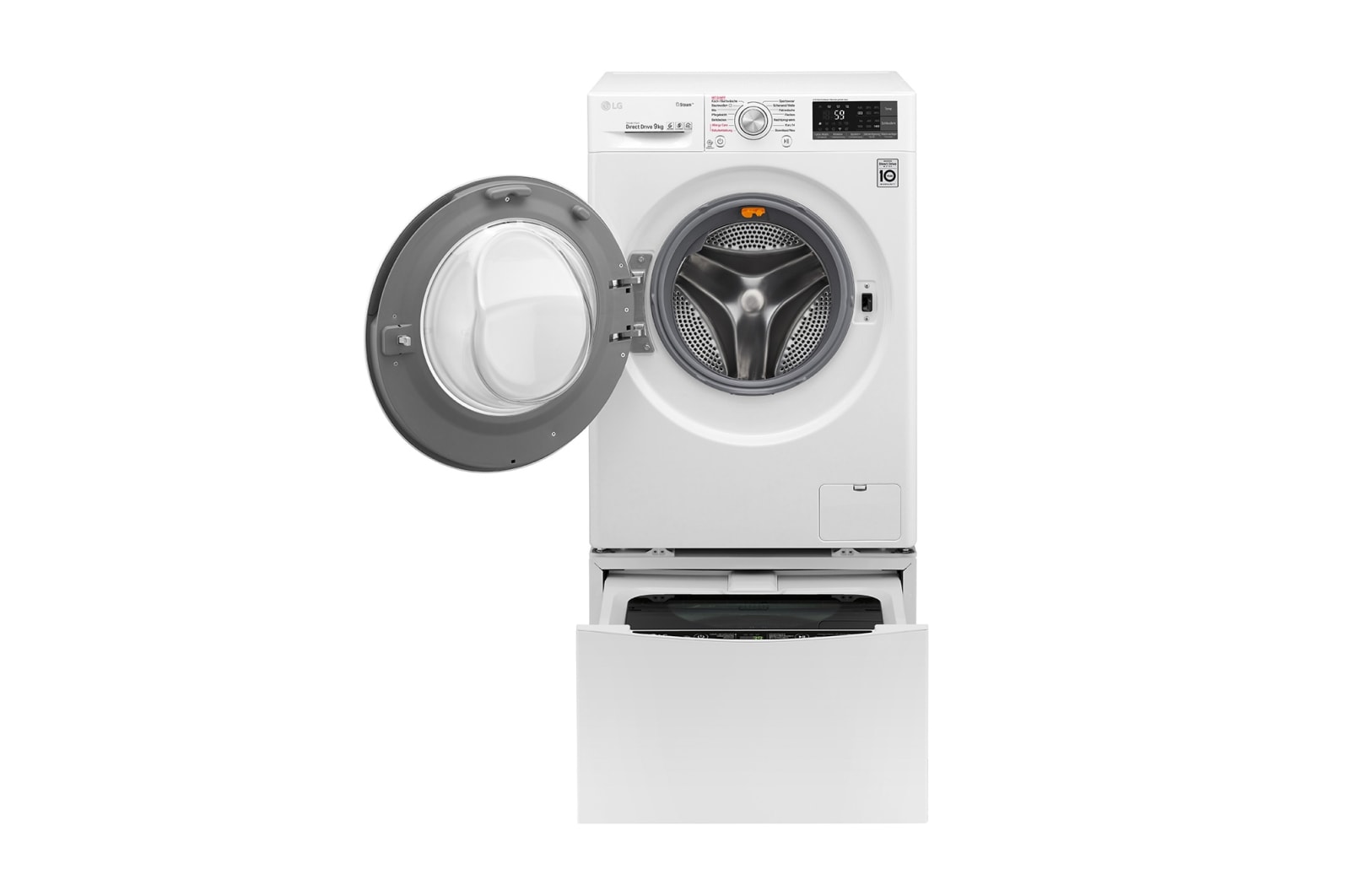 LG Waschmaschine 9 KG + Mini-Waschmaschine 2 KG  | Dampffunktion, TWINW9ATS2