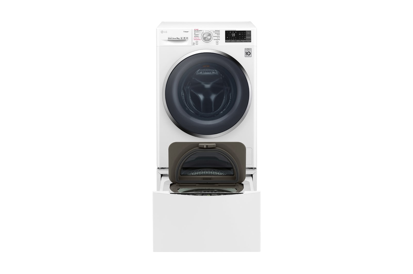 LG Waschmaschine 9 KG + Mini-Waschmaschine 2 KG  | Dampffunktion, TWINW9ATS2