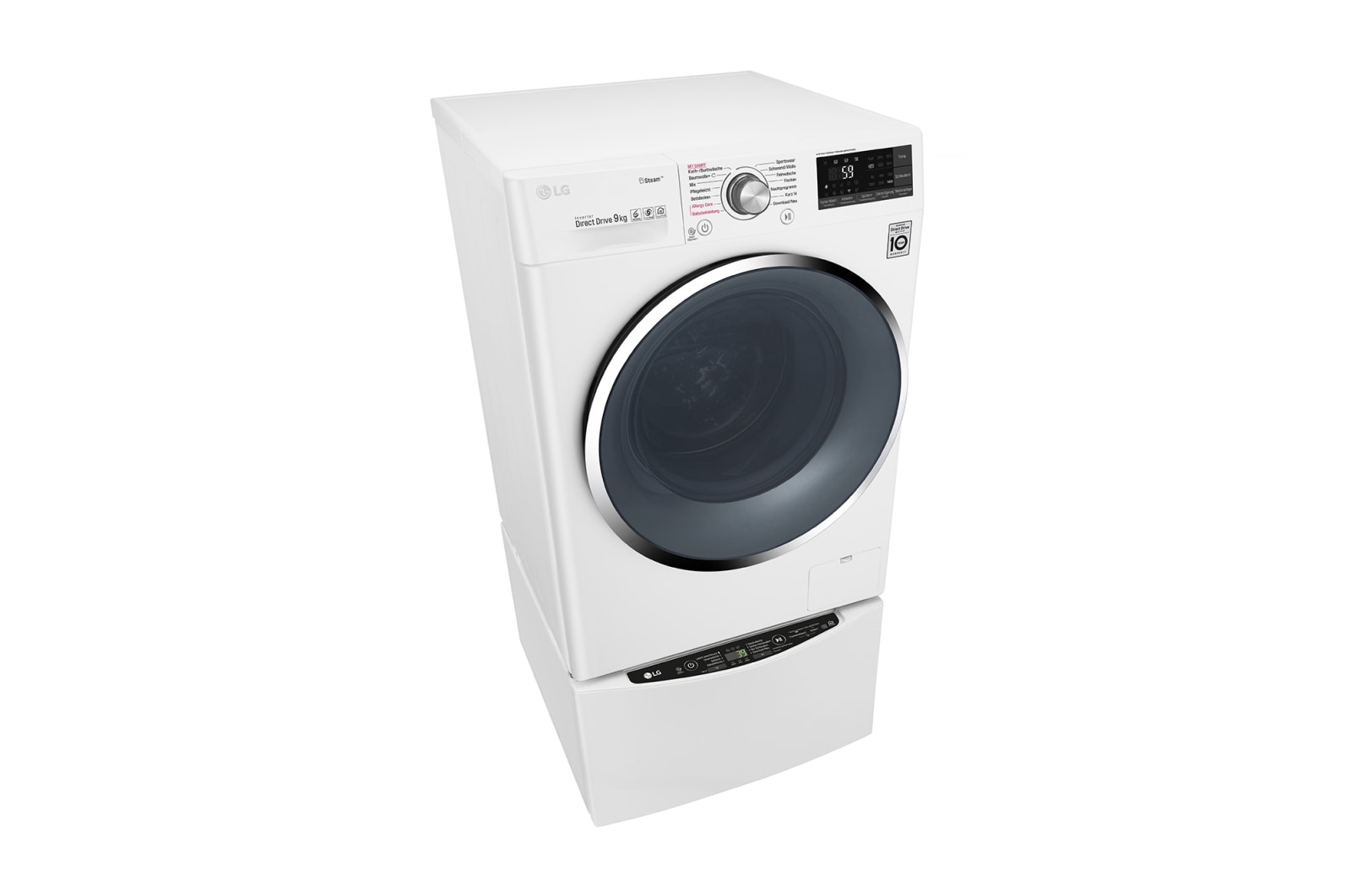 LG Waschmaschine 9 KG + Mini-Waschmaschine 2 KG  | Dampffunktion, TWINW9ATS2