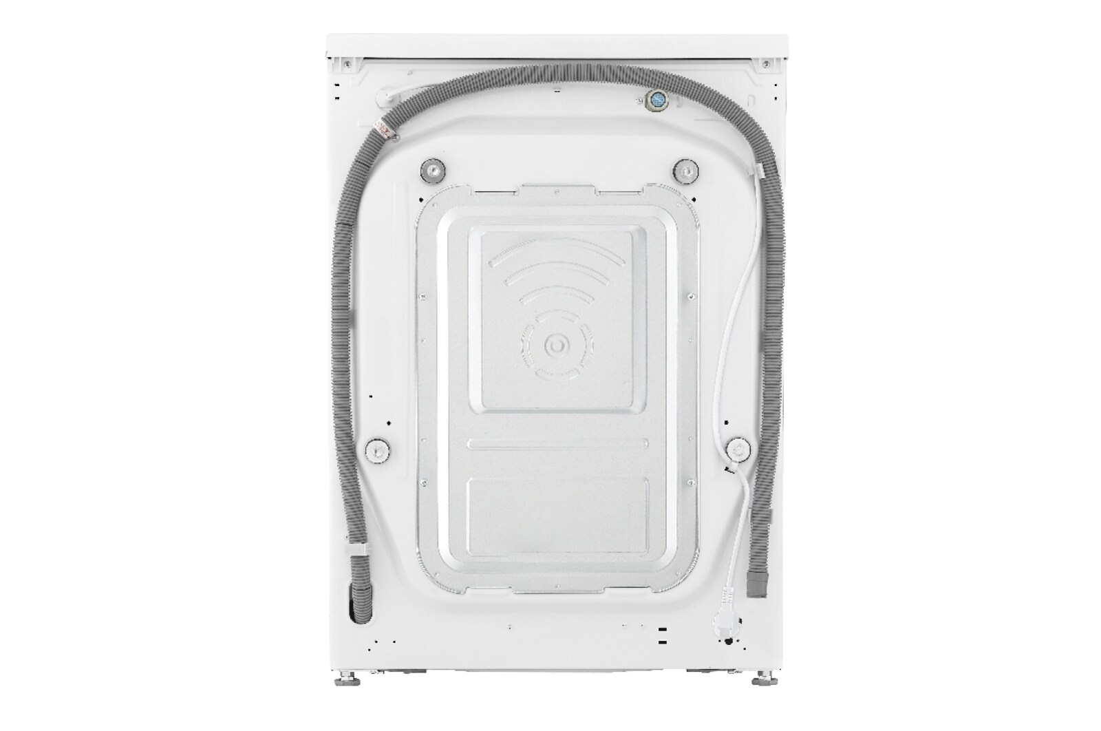 LG Waschmaschine mit 8 kg Kapazität | Energieeffizienzklasse B | 1400 U/Min. | Weiß mit silbernem Bullaugenring | V4W800B, V4W800B