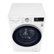 LG Waschmaschine mit 8 kg Kapazität | Energieeffizienzklasse B | 1400 U/Min. | Weiß mit silbernem Bullaugenring | V4W800B, V4W800B