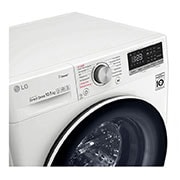 LG Waschmaschine mit AI DD® | 10,5 KG Kapazität | Energieeffizienzklasse B | 1.400 U./Min. | TurboWash® | Wäsche Nachlegen | Steam | Wi-Fi-Funktion | Aqua-Lock®, V510