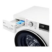 LG Waschmaschine mit AI DD® | 10,5 kg | Energieeffizienzklasse B | 1.400 U./Min. | Steam | TurboWash® | ThinQ®, V5105SE