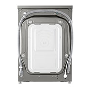 LG Waschmaschine mit 8 kg Kapazität | Energieeffizienzklasse A | 1.400 U./Min. | Platinum Silver mit Chrom-Bullaugenring | V708P2PA, V708P2PA