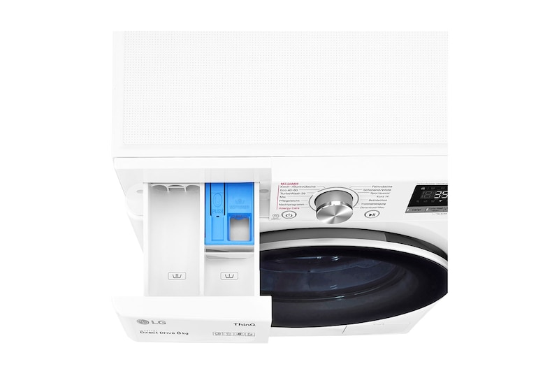 LG Waschmaschine | 8 kg | EEK A | AI DD® | Steam | TurboWash® 360°, V7W800A