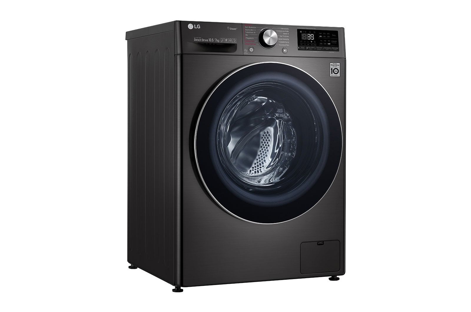 LG Waschtrockner | 10,5kg Waschen/ 7kg Trocknen | AI Direct Drive™ | Steam+™ | TurboWash 360°, V9WD107H2S