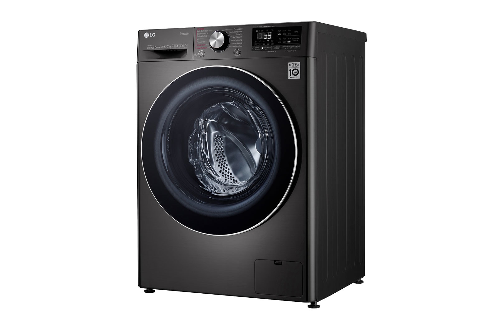 LG Waschtrockner | 10,5kg Waschen/ 7kg Trocknen | AI Direct Drive™ | Steam+™ | TurboWash 360°, V9WD107H2S