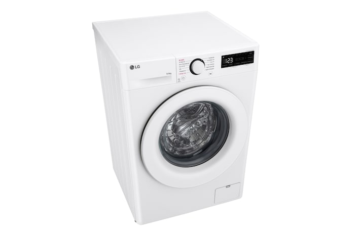 LG Waschtrockner (9 kg / 6 kg, 1.400 U./Min.), Weiß mit weißem Bullaugenring | W4WR32963, W4WR32963