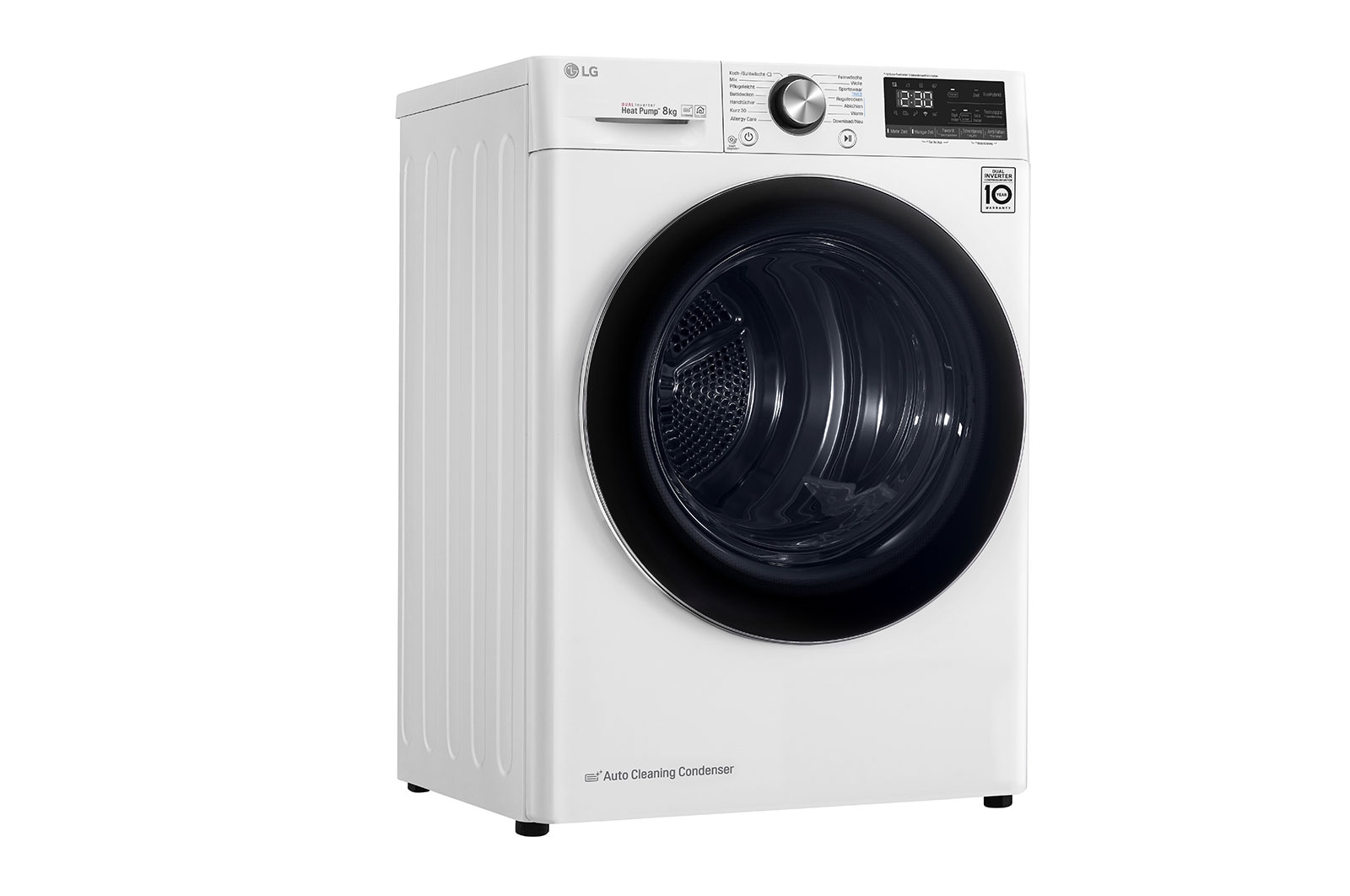 LG Trockner mit Dual Inverter Wärmepumpentechnologie und selbstreinigendem Kondensator bis zu 8 kg Fassungsvermögen, DV908IH2