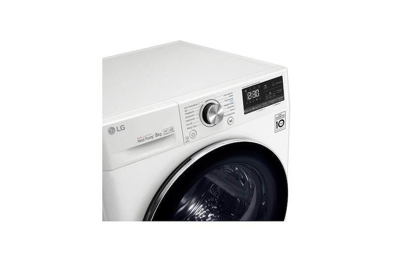 LG Trockner mit Dual Inverter Wärmepumpentechnologie und selbstreinigendem Kondensator bis zu 8 kg Fassungsvermögen, DV908IH2