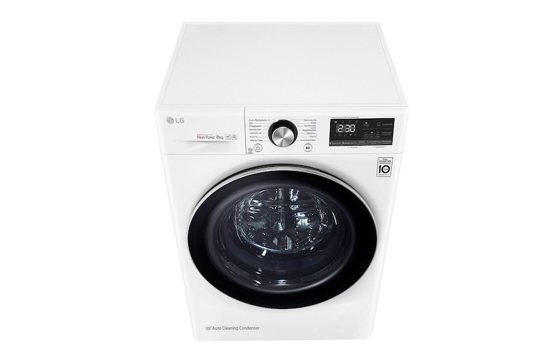 LG Trockner mit Dual Inverter Wärmepumpentechnologie und selbstreinigendem Kondensator bis zu 8 kg Fassungsvermögen, DV908IH2