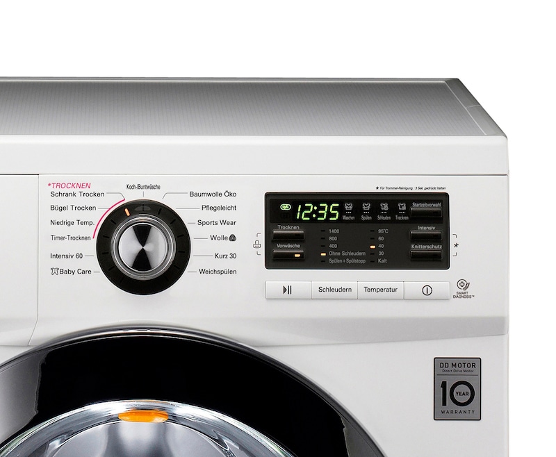 LG Waschtrockner mit 6 Motion DirectDrive™-Technologie. 8 kg Waschen / 4 kg Trocknen., F1496AD3
