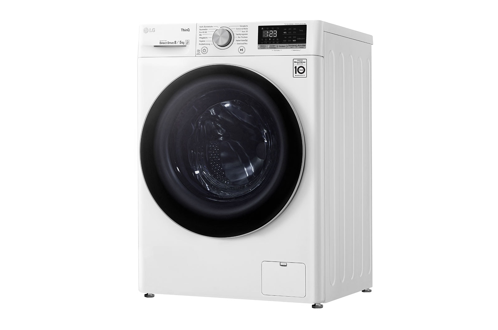 LG Waschtrockner mit 1.400 U./Min. | Energieeffizienzklasse E | 8 kg Waschen | 6 kg Trocknen | Weiß mit weißem Bullaugenring | F14WD86TN1B, F14WD86TN1B