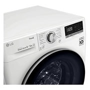 LG Waschtrockner mit 1.400 U./Min. | Energieeffizienzklasse E | 8 kg Waschen | 6 kg Trocknen | Weiß mit weißem Bullaugenring | F14WD86TN1B, F14WD86TN1B