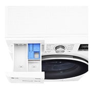 LG Waschtrockner mit 1.400 U./Min. | Energieeffizienzklasse E | 8 kg Waschen | 6 kg Trocknen | Weiß mit weißem Bullaugenring | F14WD86TN1B, F14WD86TN1B